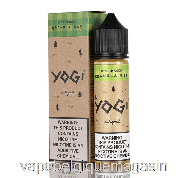 Vape Barre Granola Pomme Cannelle Jetable - E-liquide Yogi - 60ml 0mg